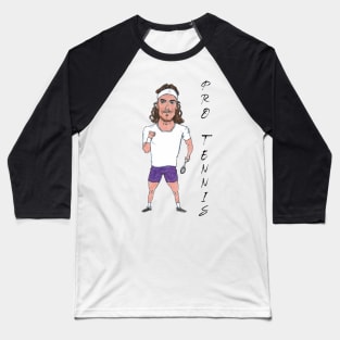 Stefanos Tsitsipas Pro Tennis Baseball T-Shirt